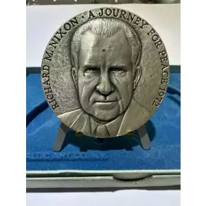 Richard Nixon Journey For Peace 5.30ozt .999 Silver Medal