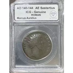 Sestertius  - Marcus Aurelius Bronze Coin