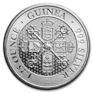2020 Saint Helena 1.25 oz Silver Sceptre Guinea Shield (2)