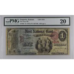 $1 1875 Red with scallops First Charter Period 383 (2)