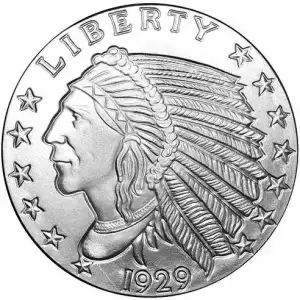 5oz Indian Head Silver Round