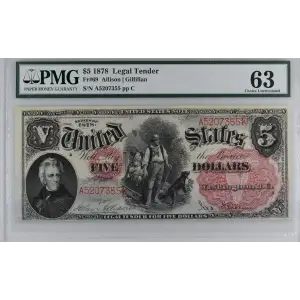 $5  Small Red with rays Legal Tender Issues 69 (2)