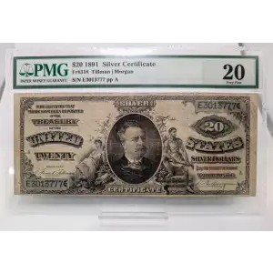 $20 1891 Small Red Silver Certificates 318
