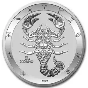 2023 Tokelau 1 oz Silver $5 Zodiac Series: Scorpio (2)