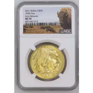 2021 1oz Gold Buffalo NGC MS70 (Buffalo Label)