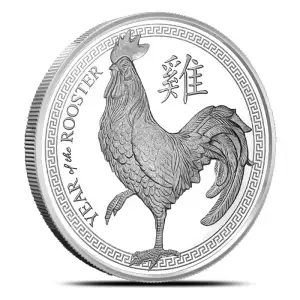 1 oz Silver Year of the Rooster Rounds
