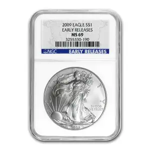 2009 American Silver Eagle NGC MS69 Early Release