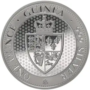 2019 Saint Helena 1oz Silver Spade Guinea Shield