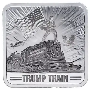 2024 Trump Train 1 oz Silver Square Bar