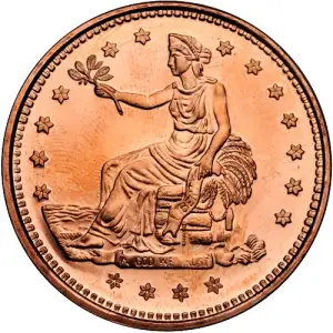 1 oz Trade Dollar Copper Round