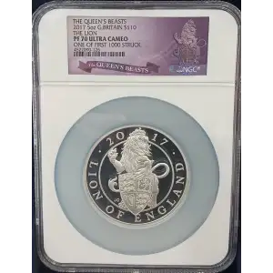 The Queen's Beasts 5 oz Silver White Lion of Mortimer (4)