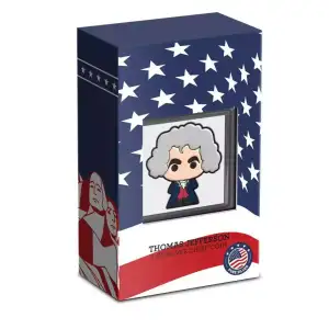2022 Mount Rushmore Thomas Jefferson 1oz Silver Chibi Coin