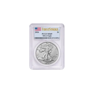 2024 American Silver Eagle Coin PCGS MS69 First Strike