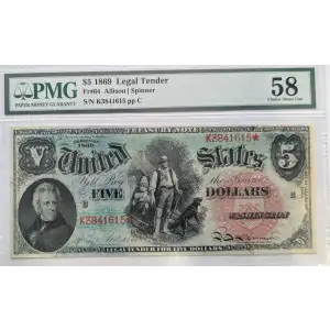 $5  Large Red Legal Tender Issues 64