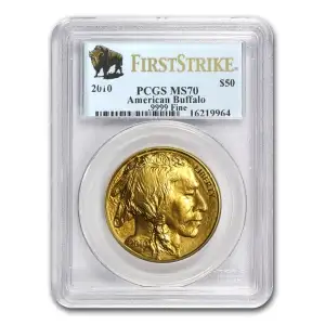 2010 1 oz Gold Buffalo MS-70 PCGS FirstStrike (2)