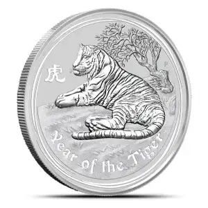 2010 1oz Australian Perth Mint Silver Lunar II: Year of the Tiger (2)