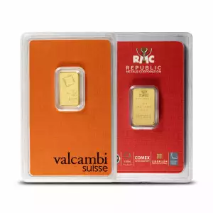 2.5 Gram Gold Bar Carded Various Mints