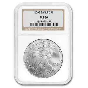 2005 American Silver Eagle NGC MS69