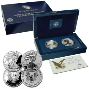 2012 American Eagle San Francisco Two-Coin Silver Proof Set
