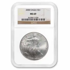 2000 American Silver Eagle NGC MS69