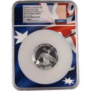 2018P 5oz Australia Wedge-Tailed Eagle NGC PF70 HR-FR UC Mercanti (Box & CoA) (2)