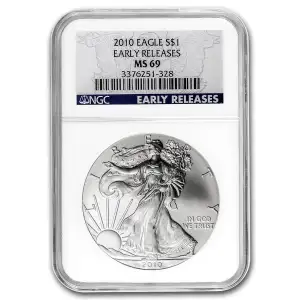 2010 American Silver Eagle NGC MS69 Early Releases