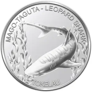 2018 1oz Tokelau Silver Leopard Shark Coin (2)