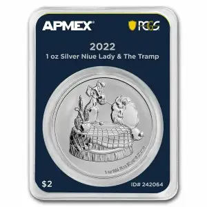 2022 Lady and The Tramp 1 oz Silver Round (TEP PACK) (4)