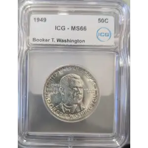 Classic Commemorative Silver--- Booker T. Washington Memorial 1946-1951-Silver- 0.5 Dollar