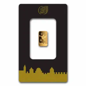 1 g Gold Bar -  Jerusalem of Gold The Holy Land Mint