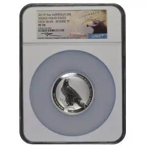 2017P 5oz Australia Wedge-Tailed Eagle NGC PF70 HR-Reverse PF UC MercantiBox CoA (2)