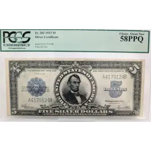 $5 1923 Blue Silver Certificates 282