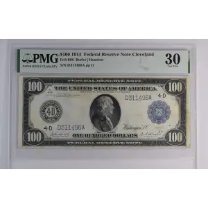 $100 1914 Blue Seal Federal Reserve Notes 1098 (2)