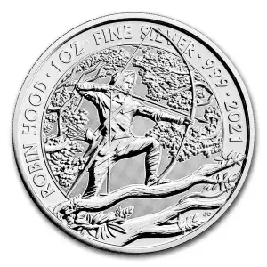 2021 Great Britain 1 oz Silver Myths and Legends: Robin Hood (2)
