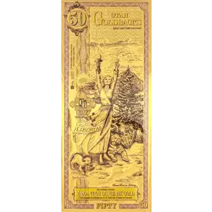 2024 Utah 50 Goldback Note