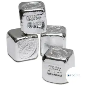 1 oz Silver Cube Yeager’s Poured Silver (YPS)