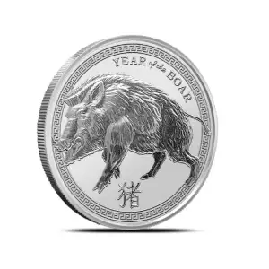 1 oz Silver Year of the Boar Rounds