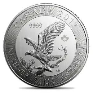 2017 Canada Bald Eagle 1/2 oz Silver Coin