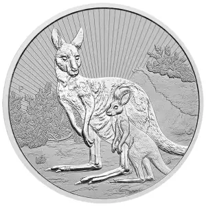 2023 2oz Australian Silver Mother & Baby Kangaroo Coin