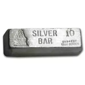 10oz CMI USS Constitution Cast Silver Bar