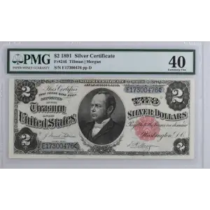 $2 1891 Small Red Silver Certificates 246