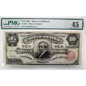 $10 1891 Small Red Silver Certificates 299