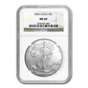 2003 American Silver Eagle NGC MS69