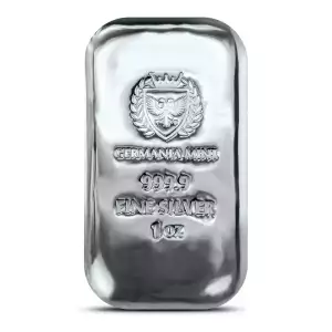 1 oz Germania Mint Cast Silver Bar