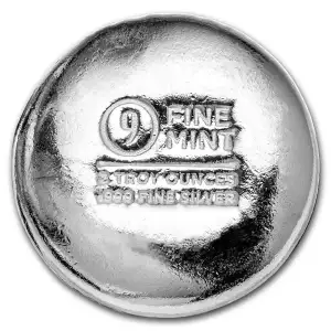 2 oz Silver Hocky Puck 9Fine Mint