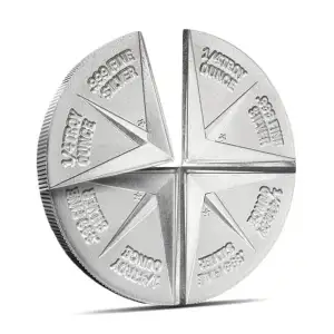 1 oz Divisible Compass Silver Round