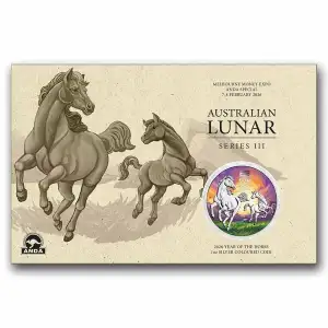 2026 AUS 1 oz Silver Colorized Lunar Horse Money Expo (in card) (3)