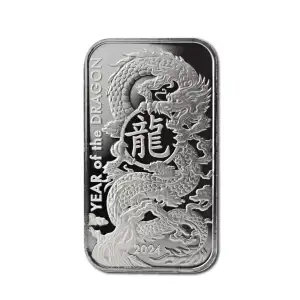2024 1 oz Asahi Mint Silver Lunar III: Year of the Dragon Bar (4)