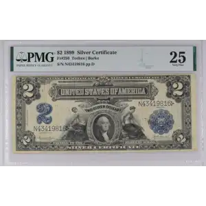 $2 1899 Blue Silver Certificates 256