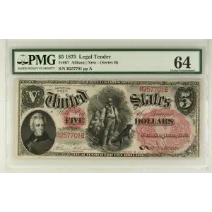 $5 As above but Series B  Legal Tender Issues 67